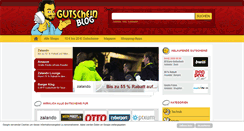 Desktop Screenshot of gutscheinblog.de